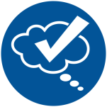 NORDP icon reflection bubble blue