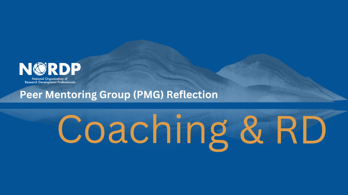 Coaching & RD Peer Mentoring Group Participant&nbsp;Reflection